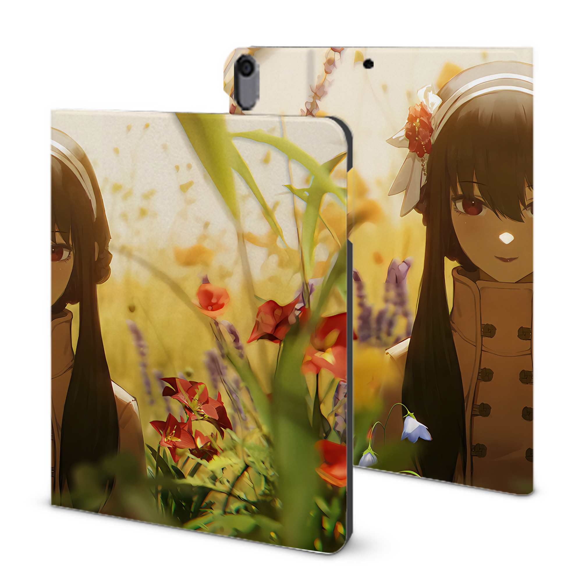 （画像用） SPY×FAMILY间谍家家酒 IPad ケース ブック型 PUレザー TPU 耐衝撃 軽量 薄型 ペン収納なし 全面保護 IPad 各モデル対応